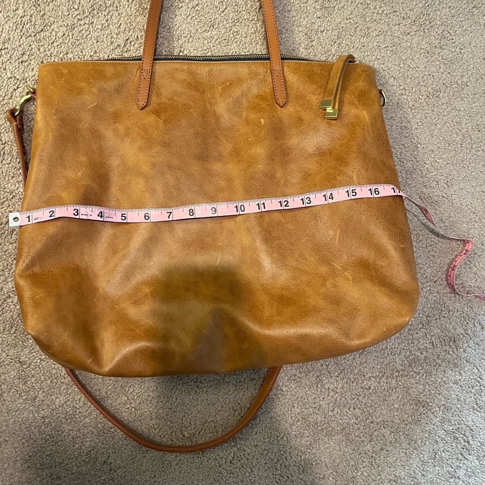 K. Slade American Made Leather Carryall Tote - Picture 15 of 16